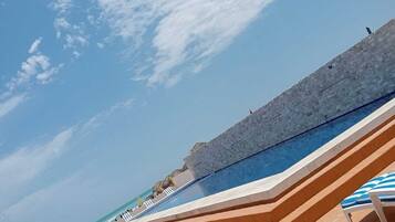 Family Studio, 2 Double Beds, Balcony, Sea View | View from room