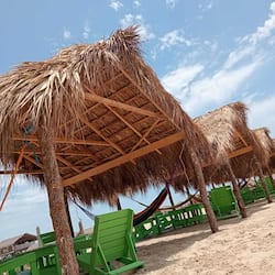 On the beach