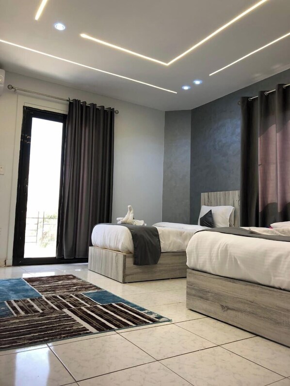 Family Suite, River View | Blackout curtains, soundproofing, iron/ironing board, free WiFi - Garden City House Hotel (Cairo)