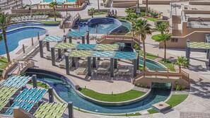 Outdoor pool, a heated pool - Beachfront 1B condo in Puerto Peñasco with, FREE WiFi, FREE parking, (Puerto Peñasco)
