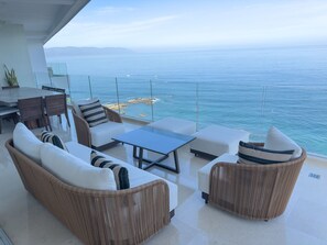 Outdoor dining - The Best Views in PV! Indah 12th floor NW corner (Puerto Vallarta)