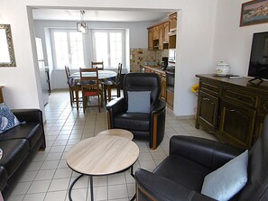 Living area - House 4 rooms 6 people near the sea - WIFI (SARZEAU)