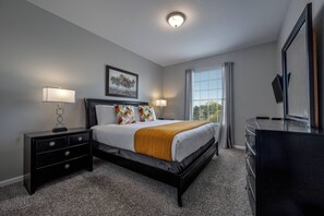 4 bedrooms, iron/ironing board, travel cot, WiFi