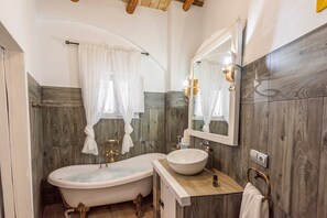 Douche, serviettes fournies