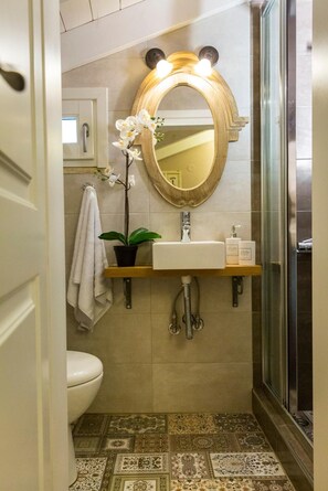 Ducha, secador de pelo, toallas