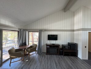 Standard Cabin, 2 Queen Beds, Patio, Hill View | Living area - The Golf Club at Fox Acres (Red Feather Lakes)
