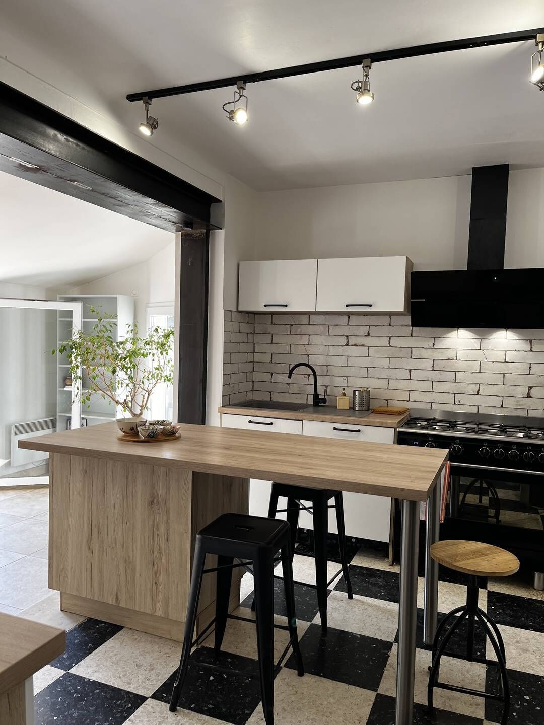 Fridge, oven, cookware/dishes/utensils