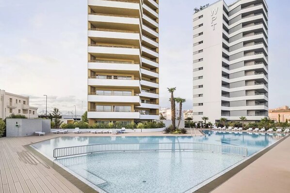 A heated pool