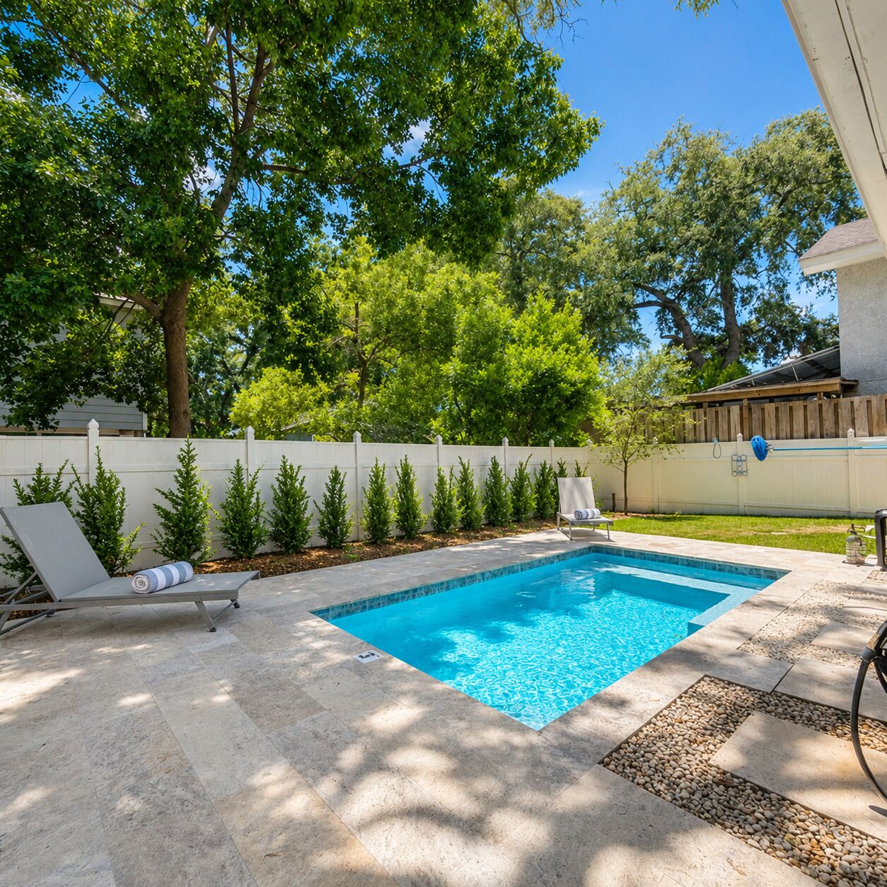 A heated pool