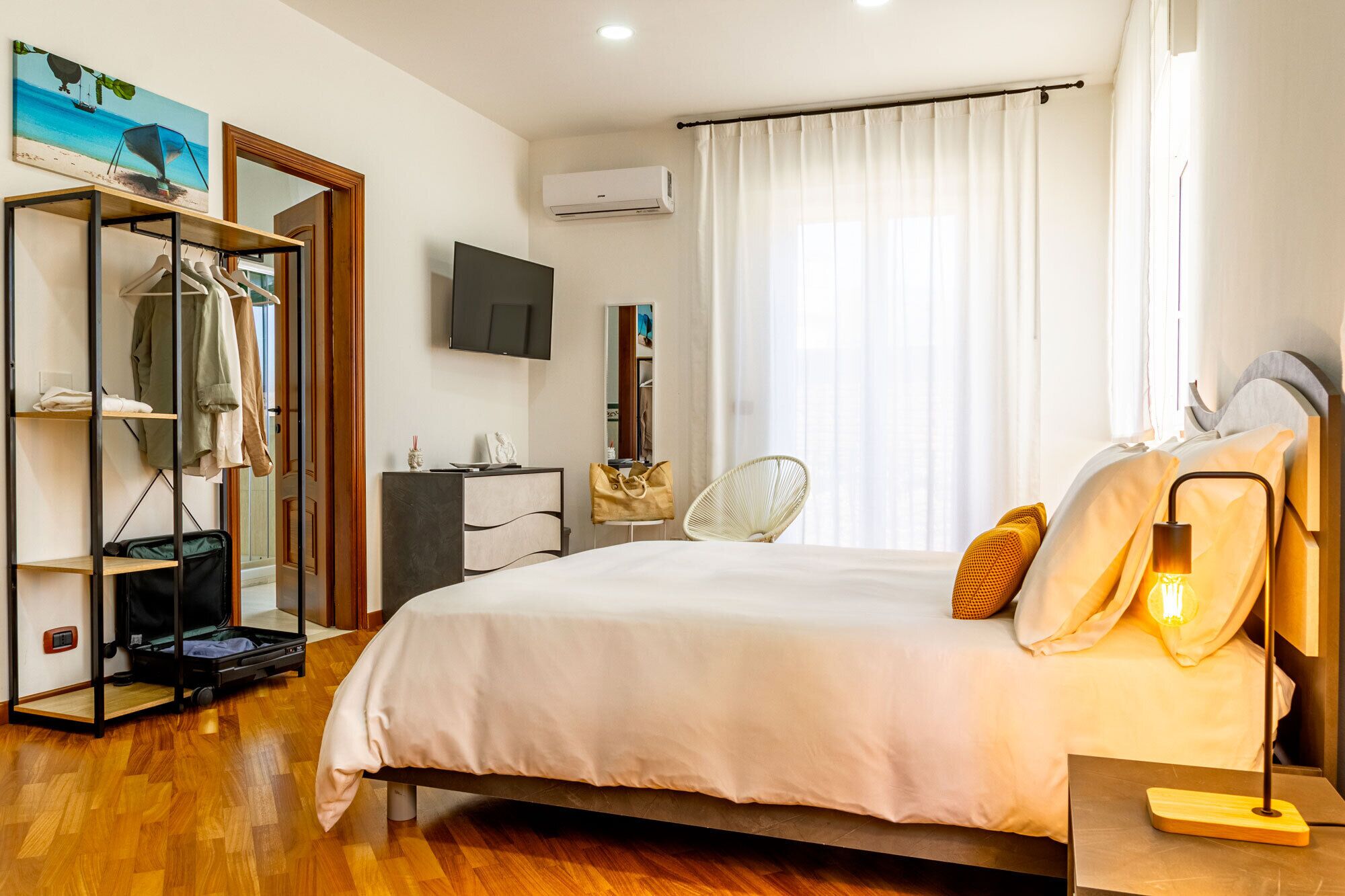 1 Schlafzimmer, Reisekinderbett, kostenloses WLAN, Bettwäsche