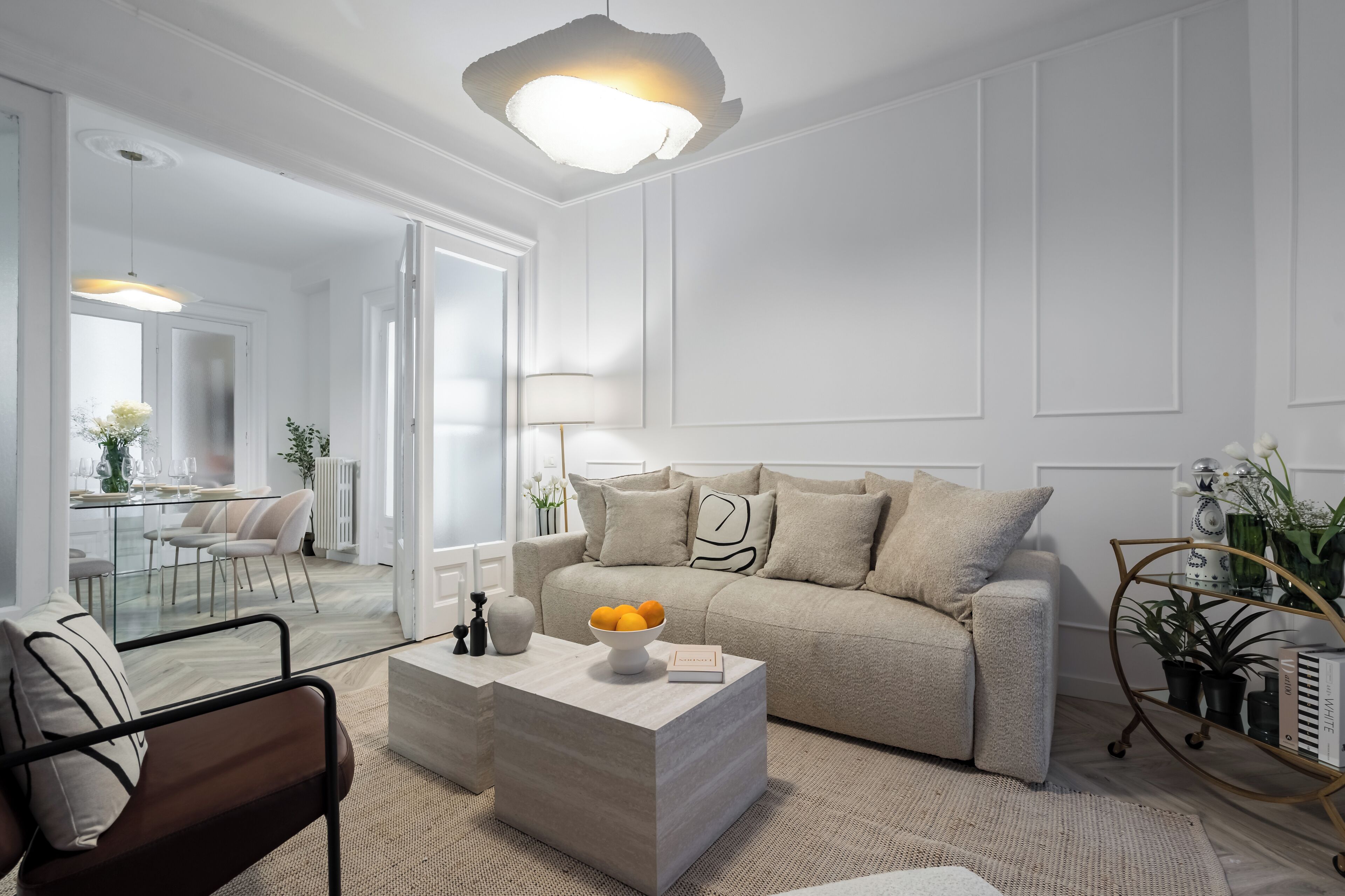 Deluxe Apartment, 3 Bedrooms, Balcony, City View | Living room | 43-inch Smart TV with digital channels, Netflix, streaming services