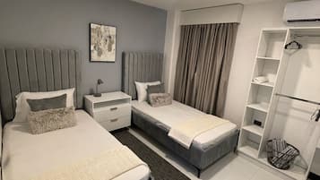 2 slaapkamers, een strijkplank/strijkijzer, wifi, beddengoed