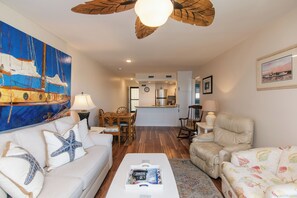 TV - 214 Bay Creek Villa-Beautiful 2nd Floor Villa;Private Balcony;Water Views;Communal Pool (Edisto Beach)