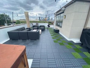 Terrace/patio - Charming 3-bedroom townhome with rooftop patio and Nextdoor gym in Indianapolis (Indianapolis)