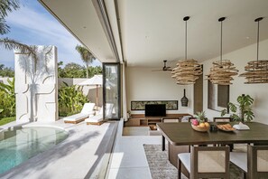 Villa Luxe, vue piscine | Vue de la chambre