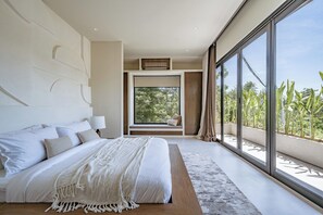 Luxury Villa, Pool View | Egyptian cotton sheets, premium bedding, memory foam beds, free WiFi