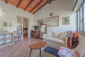 Televisión y chimenea 