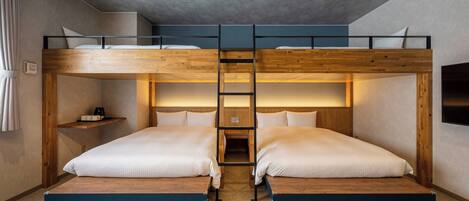 1 slaapkamer, een bureau, gratis wifi, beddengoed