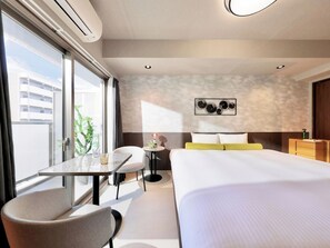 1 slaapkamer, een bureau, gratis wifi, beddengoed