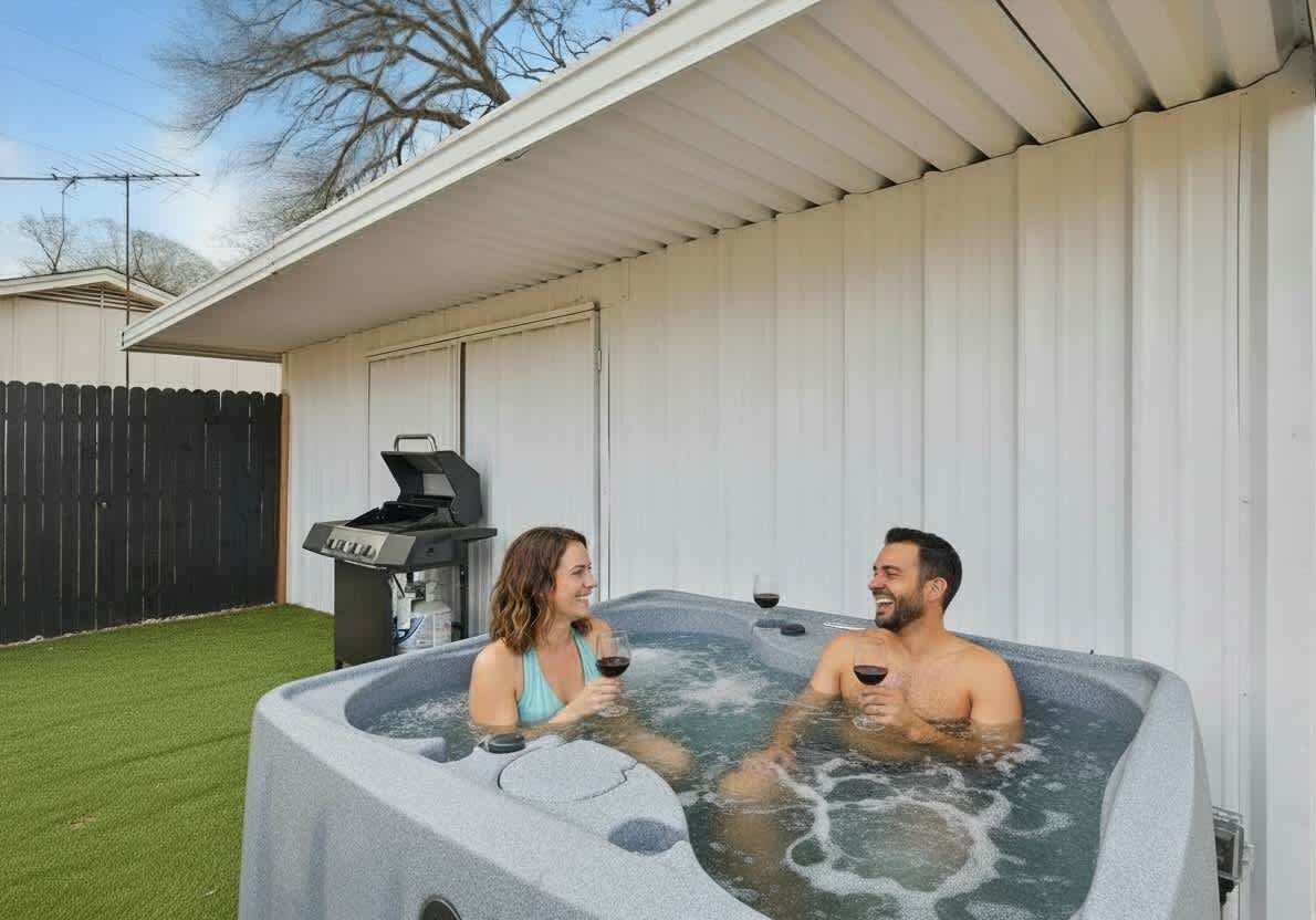 Bain à remous extérieur