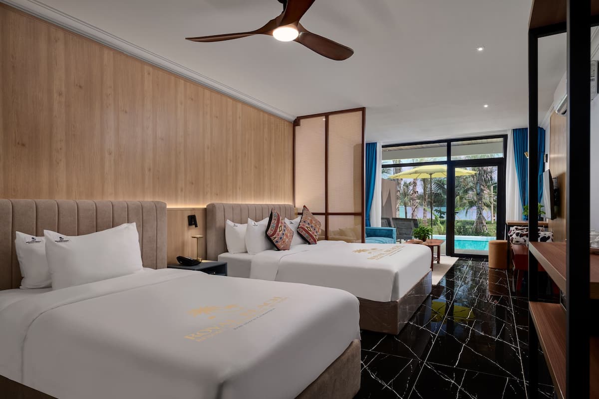 Deluxe Bungalow Seaview Twin | 1 phòng ngủ, bộ đồ giường cao cấp, minibar, két bảo mật tại phòng