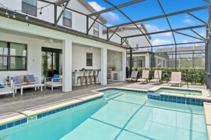Indoor pool, a heated pool