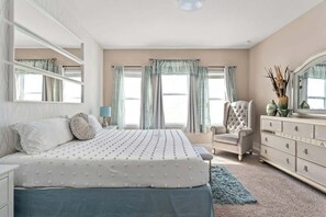 4 bedrooms, iron/ironing board, travel cot, WiFi