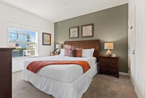 4 bedrooms, iron/ironing board, travel cot, WiFi