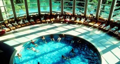 Your pink house with blue shutters