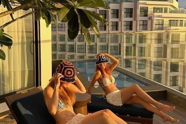 Rooftop pool