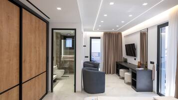 Premium bedding, memory-foam beds, minibar, in-room safe