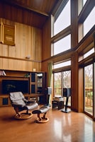Panoramic Villa, 4 Bedrooms, Mountain View | Living area | 65-inch Smart TV with digital channels, DVD player, table tennis