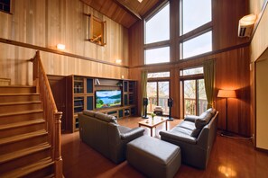Panoramic Villa, 4 Bedrooms, Mountain View | Living area - Hakone Ninotaira Cottage (Hakone)