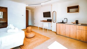 Superior Studio | Living area | 22-inch TV with digital channels - Dimora Cala Graziosa (Favignana)