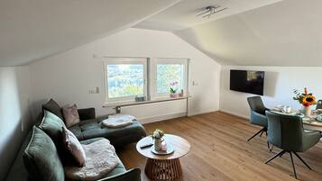 TV, DVD player, stereo