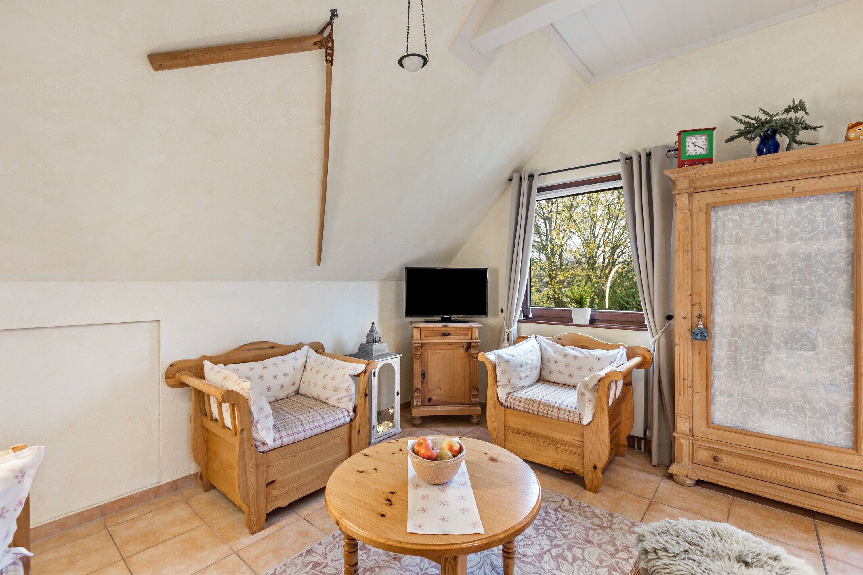 Televisión y reproductor de DVD 