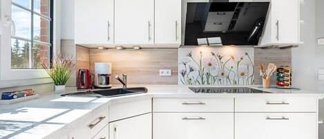 KĂŒhlschrank, Mikrowelle, Ofen, Herdplatte