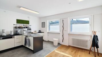 Fridge, oven, stovetop, dishwasher