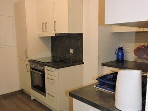 Fridge, oven, stovetop, dishwasher