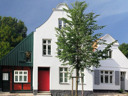 Maison de pêcheur historique dans la vieille ville pittoresque de Travemünde