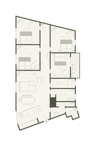 Large 150 sqm apartment for groups