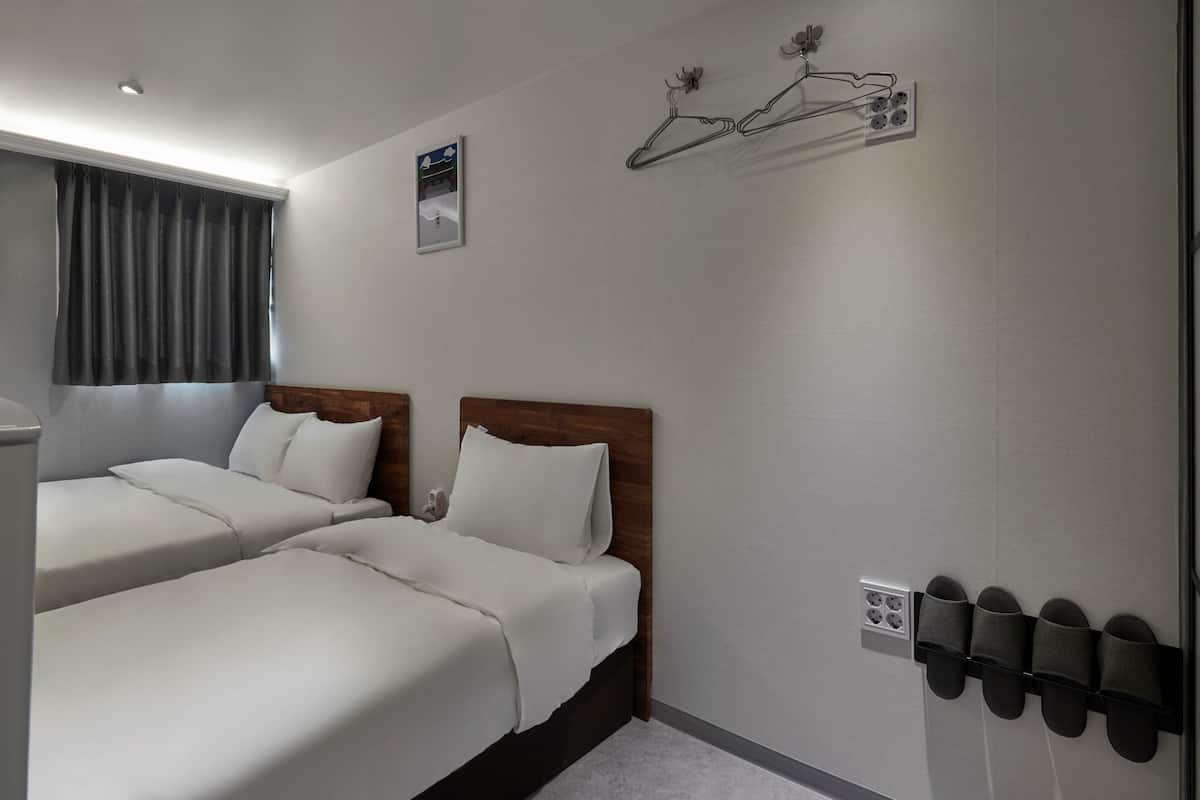 Deluxe Twin Room | Desk, blackout drapes, iron/ironing board, free WiFi