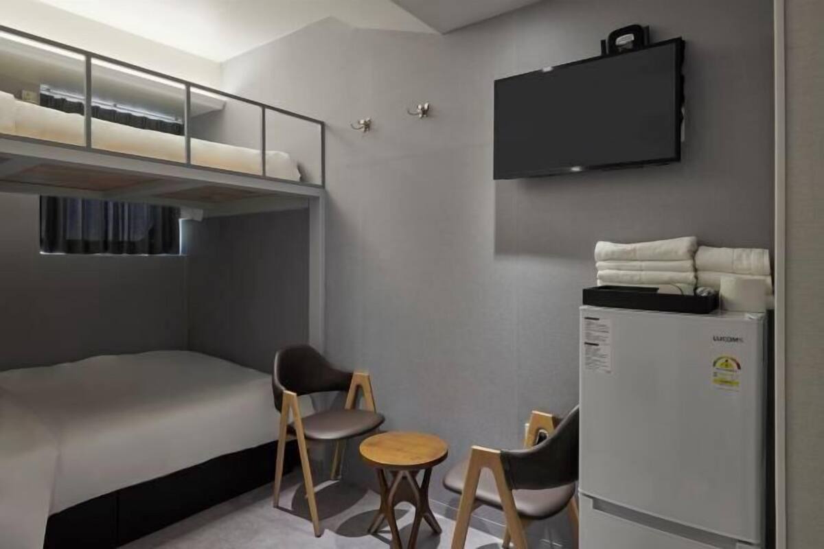 Desk, blackout curtains, iron/ironing board, free WiFi