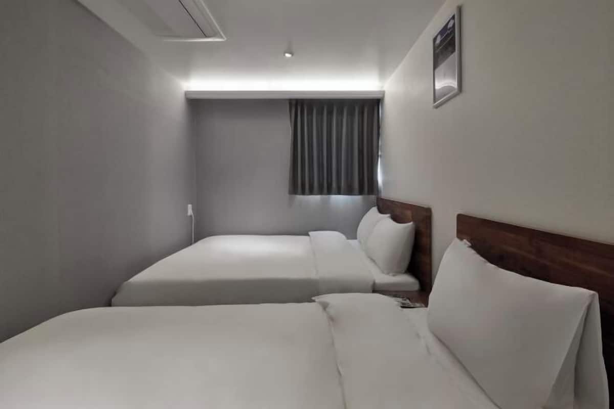 Desk, blackout curtains, iron/ironing board, free WiFi