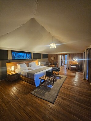 In-room safe, desk, laptop workspace, free WiFi - The African Kongoni Serengeti Safari Camp (Serengeti)