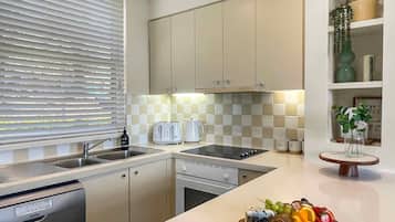 Microwave, dishwasher, coffee/tea maker