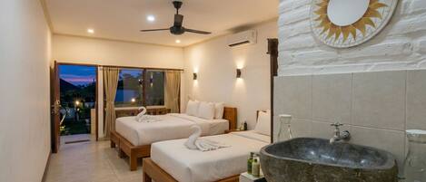 Kamar Triple Deluks, balkon | Wi-Fi gratis