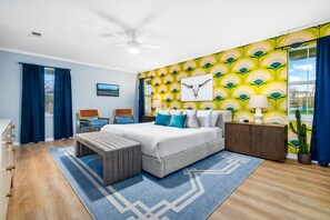 7 soveværelser, skrivebord, strygejern/strygebræt, weekendseng