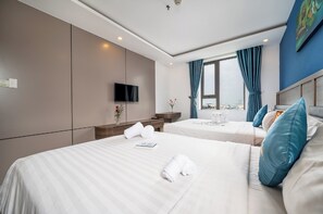 Familiekamer | Een bureau, geluiddichte muren, gratis wifi, beddengoed
