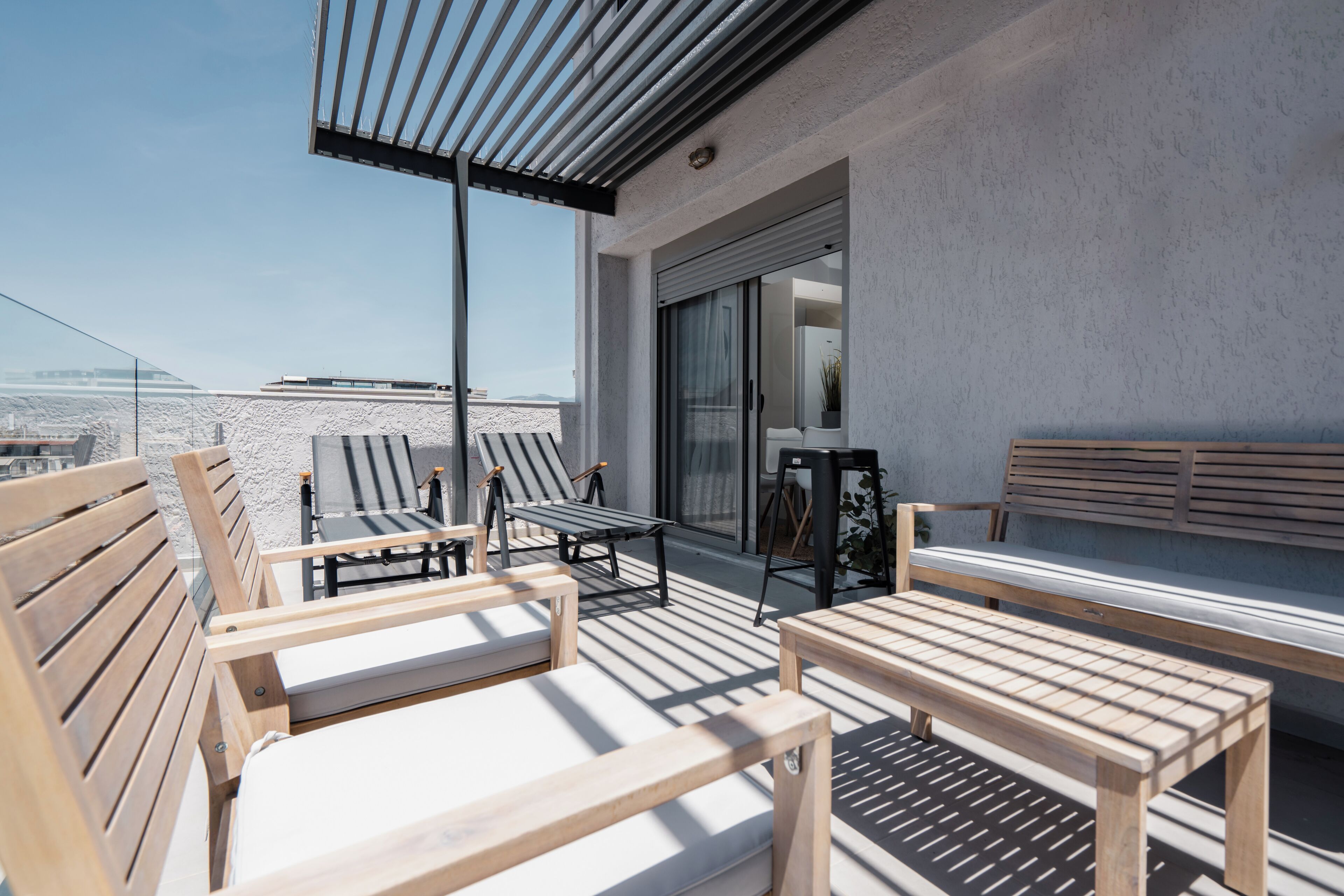 Attico Deluxe, vista città | Terrazza/patio